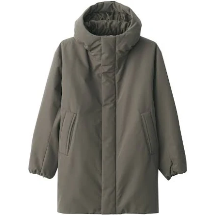 Men's MUJI Padding Hooded Half Coat
