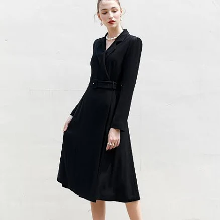 BAU by Bride And You [SAMPLE SALE] Monica Classic Notched Collar Tuxedo Dress_4 Color by W Concept