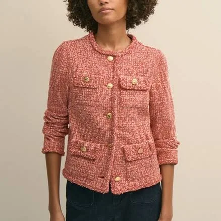 Brooks Brothers Women's Cotton Blend Tweed Jacket
