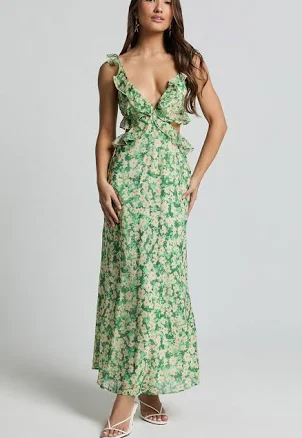 Dahlia Ruffle Midi Dress