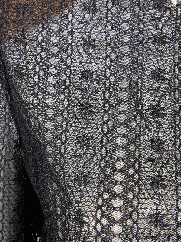 Rhinestone-embellished Mesh Top