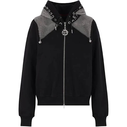 Chopova Lowena Titan Chain Mail Full Zip Fleece Hoodie