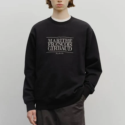 MARITHE FRANCOIS GIRBAUD CLASSIC LOGO EMBROIDERY SWEATSHIRT black / XL