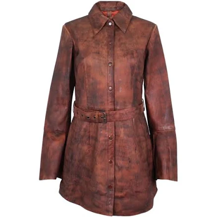 Lambskin 3/4 Strapped Coat