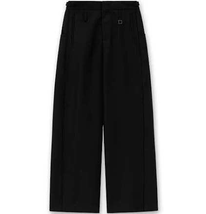 Wide Pants with Side Tuck