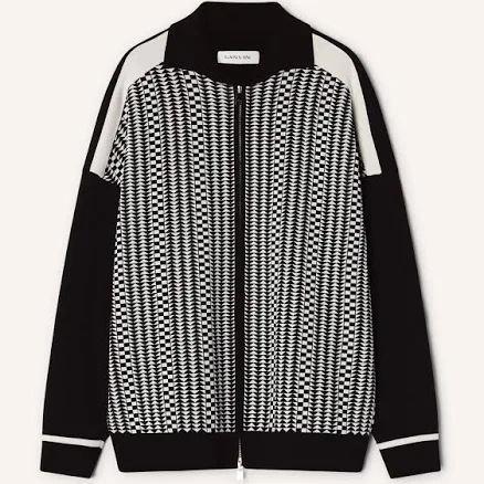 Lanvin Men's Silk and Cotton Jacquard Zip Jacket
