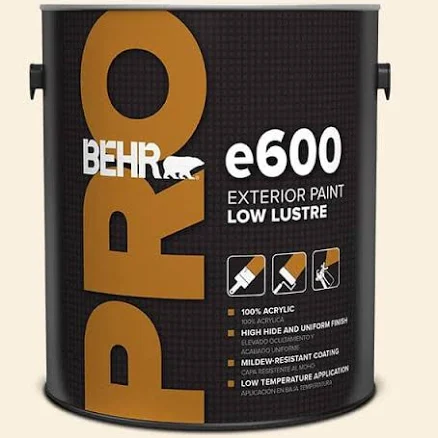 BEHR PRO 1 gal. #ECC-52-2 Aristocrat Ivory Low Luster Exterior Paint