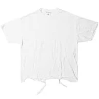 Oversize Crop T-Shirt / Heavy Destroyed White — Moojimooji