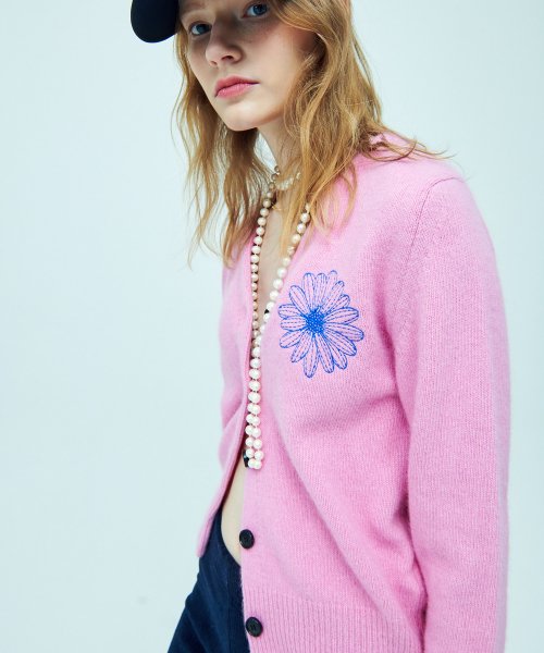 Raccoon Blended Vneck Cardigan