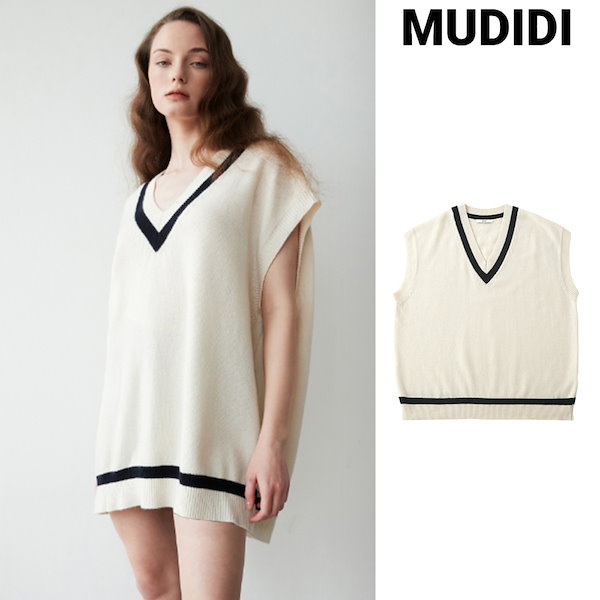 Overfit V-neck Knit Vest
