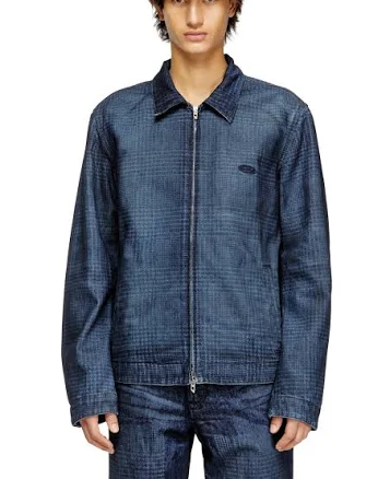 Diesel Men's D-Roheen-S Zip-Front Denim Jacket
