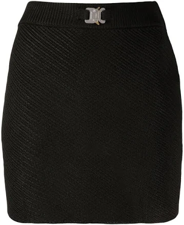 1017 Alyx 9Sm buckle-detail knit miniskirt Women Black