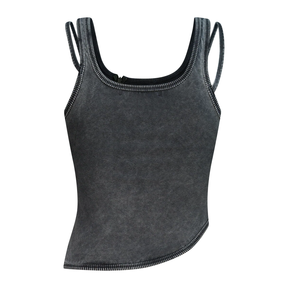 Double Strap Zip Top