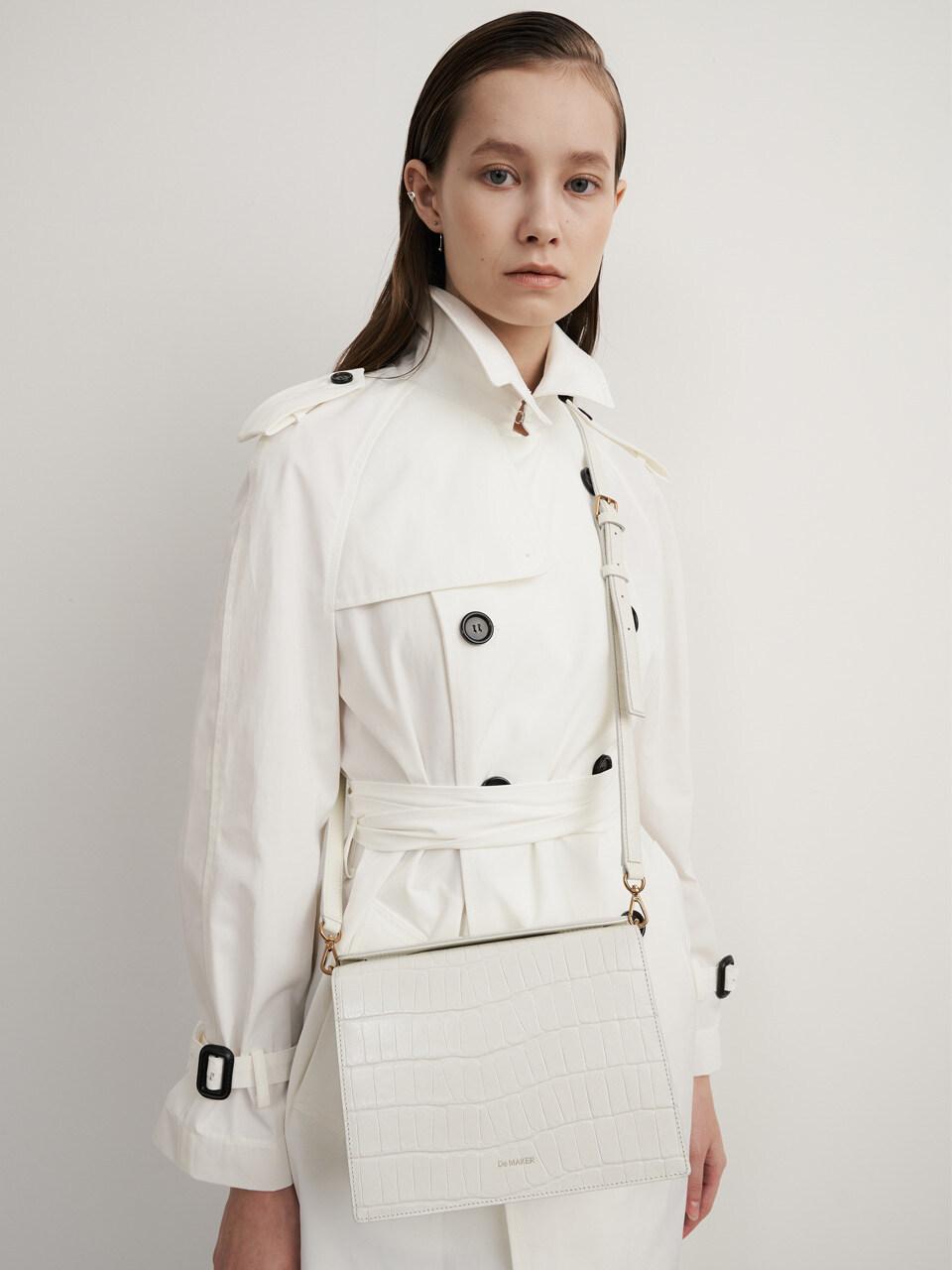 Leve Bag Croco White