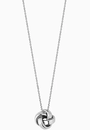 Sterling Silver Eternal Knot Pendant Necklace