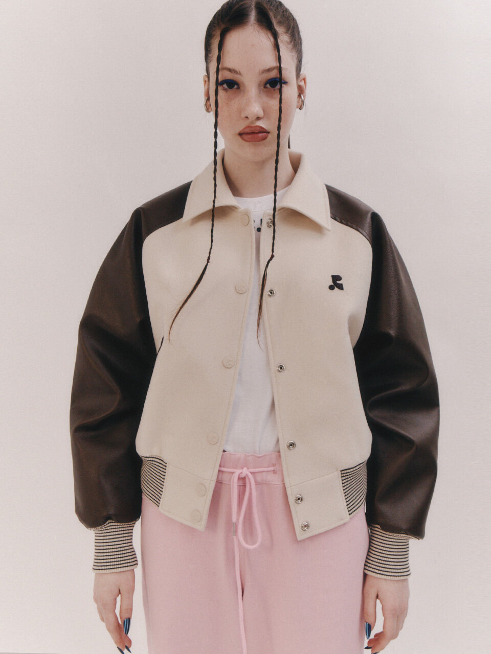 RR Logo Wool Bomber Jacket