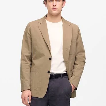 Madewell Men's Unstructured Cotton Blend Blazer