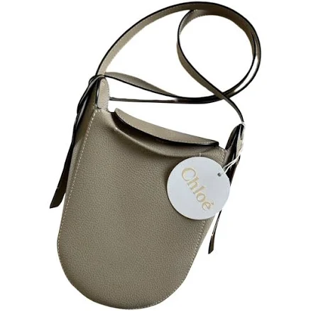 Chloé Darryl Leather Shoulder Bag Motty Grey