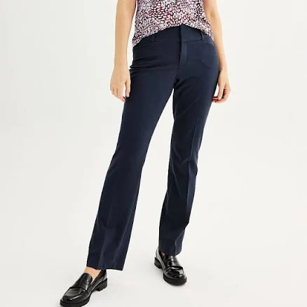 Women's Nine West Magic Fit Bootcut Pants, Size: 18, Sky Captain