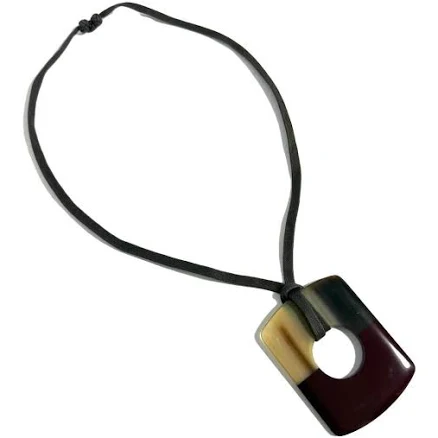 Hermès Women's Dalva Buffalo Horn Pendant Necklace