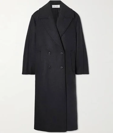 Róhe Ezra Oversized Double-Breasted Wool-blend Coat