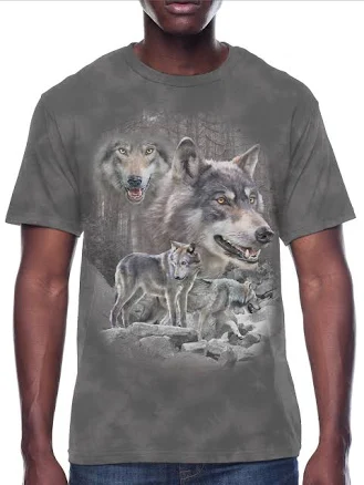 Wolf Pack Men's Graphic Tee Shirt