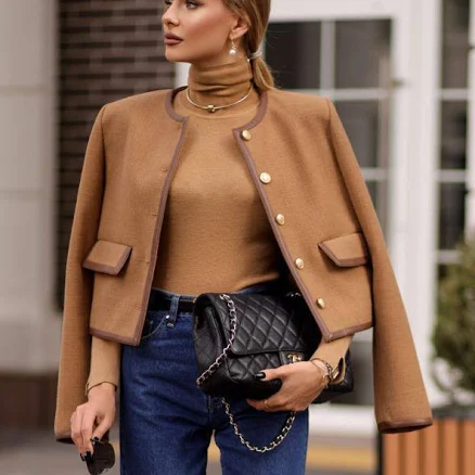 Luxy Cropped Leather Jacket