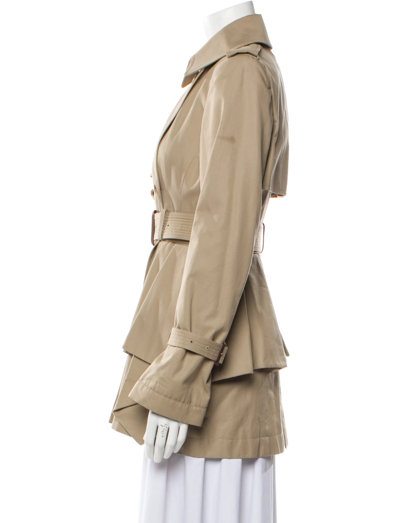 Peplum Trench Coat
