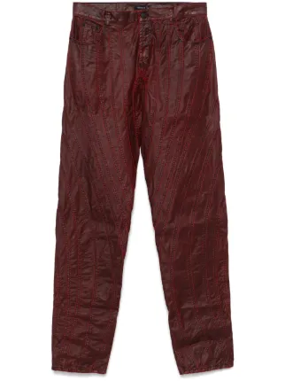 Waxed Spiral Jeans