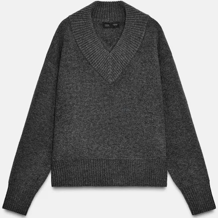 Zara V-Neck Knit Jumper