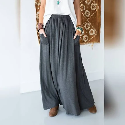 Three Bird Nest Women's Perfect Pocketed Maxi Skirt