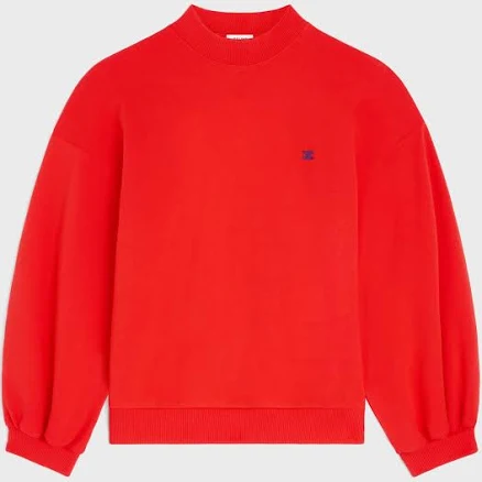 CELINE Loose Cotton Fleece Sweatshirt