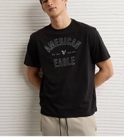 AE Men's Standard Fit Lightweight Graphic T-Shirt