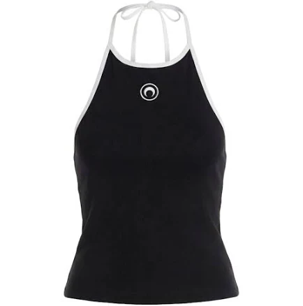 Marine Serre Moon Logo Halter Tank Top