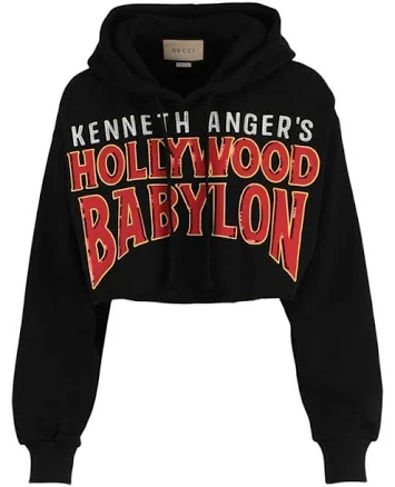 Gucci Hollywood Babylon Cropped Sweatshirt