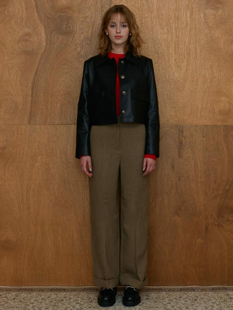 Check Straight Pants KW2AL7210_58