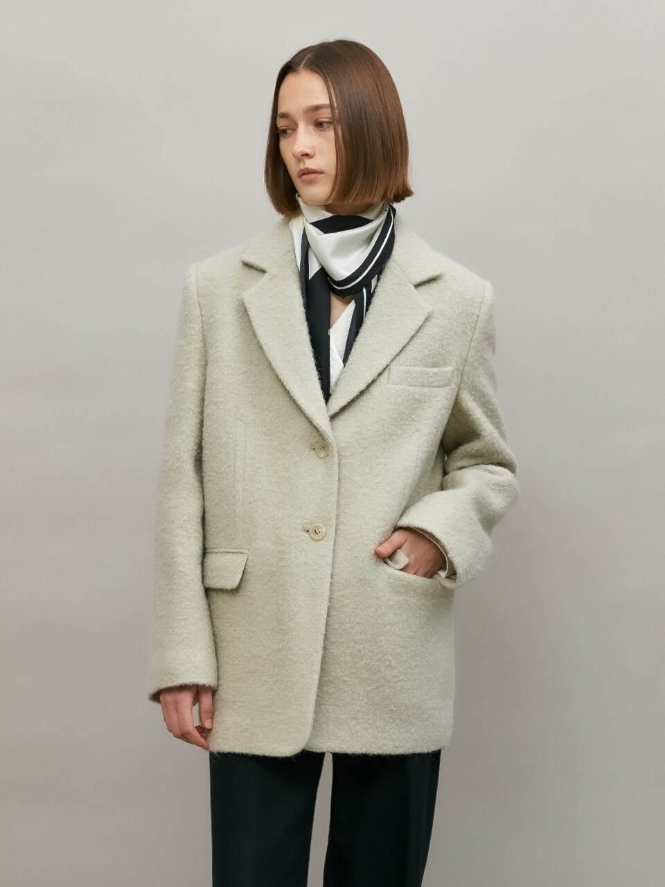 Alpaca Jacket (Light Grey)