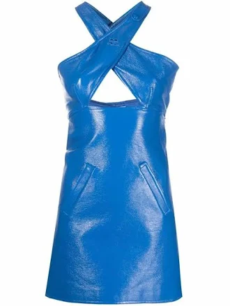 courreges Crisscross Cutout Minidress