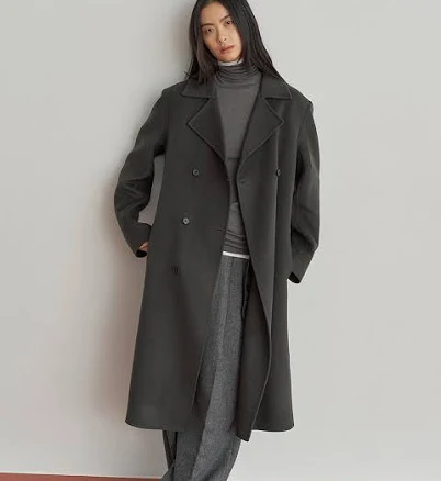 "aure seoul Overfit Double Coat" by W Concept