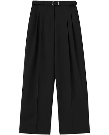 Women Jil Sander Black Belted Trousers