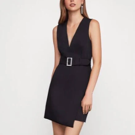 BCBGMAXAZRIA Womens Belted Dress
