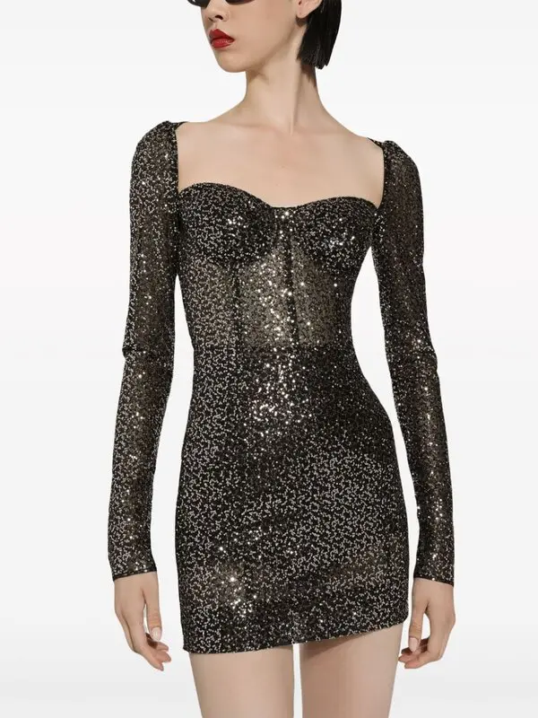 Embellished Bustier Minidress