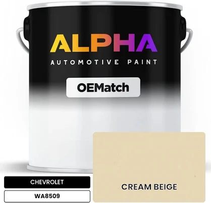 CHEVROLET CREAM BEIGE WA8509 | OEMatch Automotive Basecoat Quart (32oz) / Non-Reduced