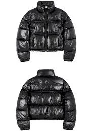 Glossy Eco-Puffer Short Padding Jumper