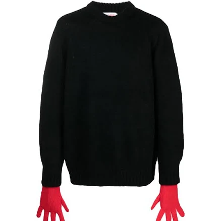 Charles Jeffrey LOVERBOY Black Gloves Sweater