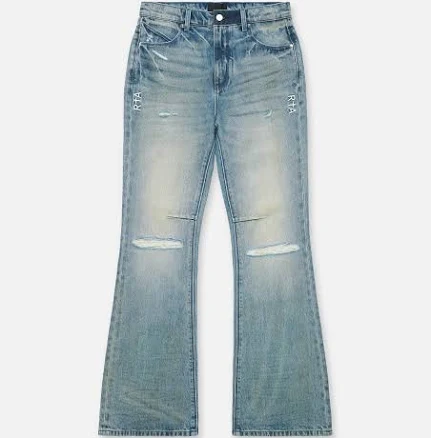 MAEL FLARE RIPPED JEAN | MUDDY SKY
