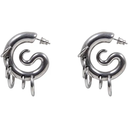 Panconesi Pierced Serpent Hoop Earrings