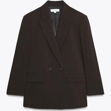 Zara Oversized Double Breasted Blazer Women