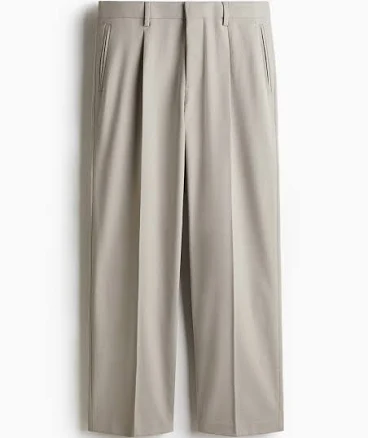 H&M Men's Loose Fit Suit Pants