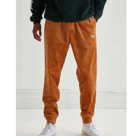 FILA: UNNAT CORDUROY JOGGER PANTS S / BROWN